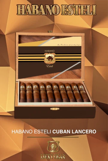 Lucky Cigar - HABANO ESTELI Cuban Lancero 7 1/4 x 38