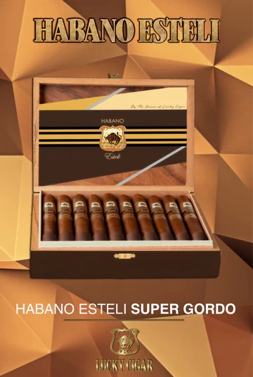 Lucky Cigar - HABANO ESTELI Super Gordo 6x64