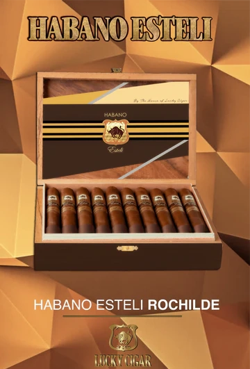 Box of 20 Lucky Cigar Habano Estelí Rothschild 4.5x50 