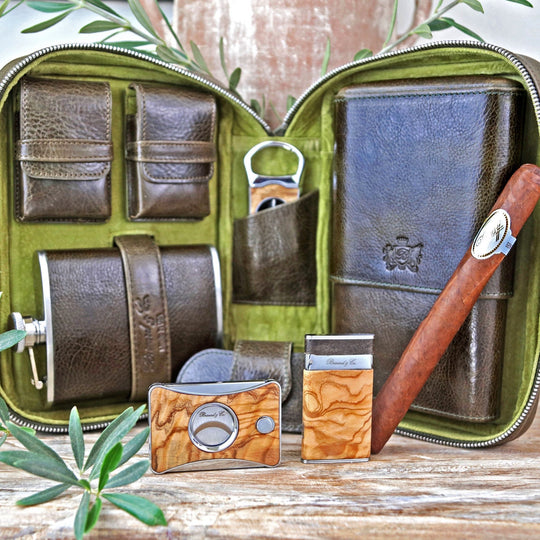 Brizard and Co - Havana Traveler - Antique Olive Leather (Leather)