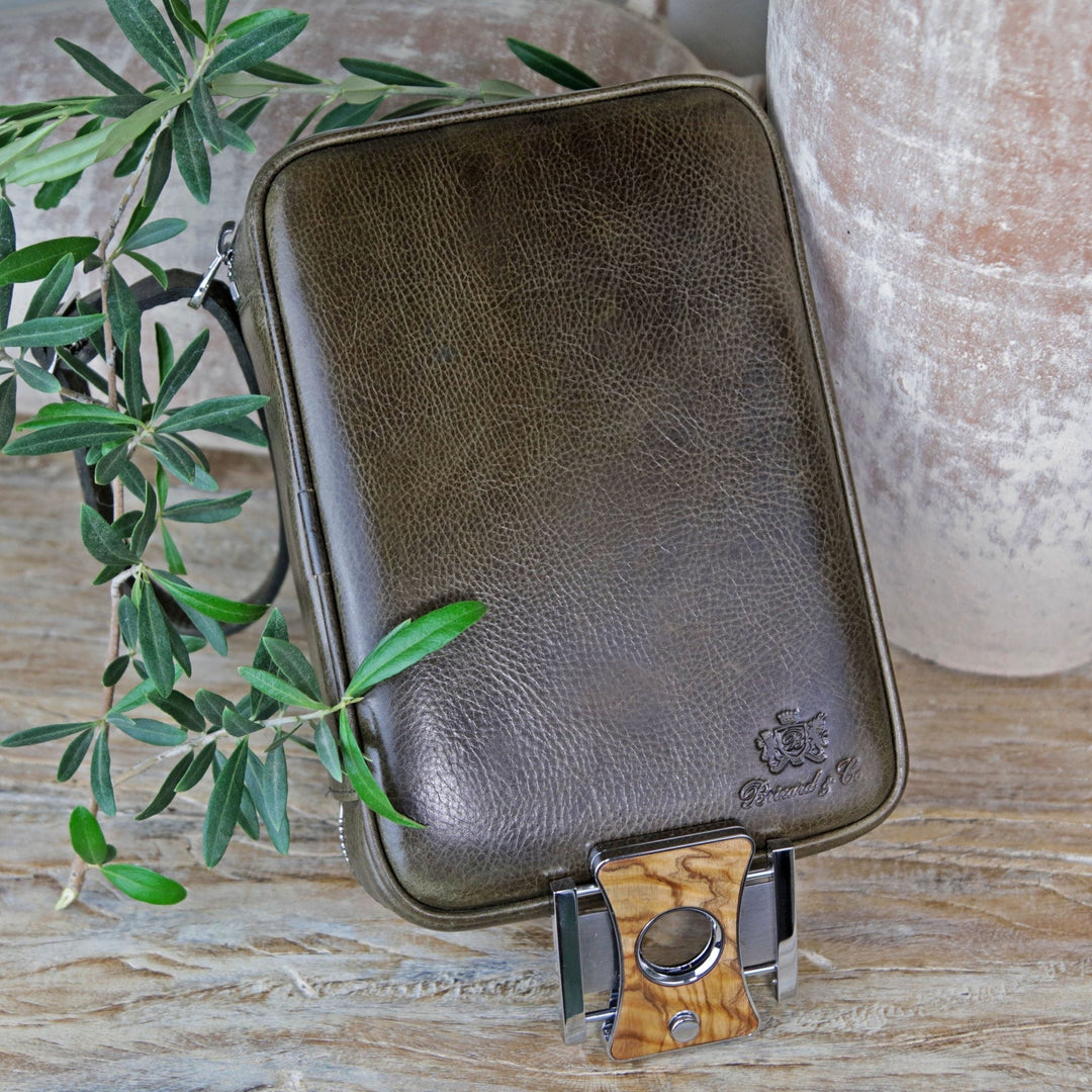 Brizard and Co - Havana Traveler - Antique Olive Leather (Leather)