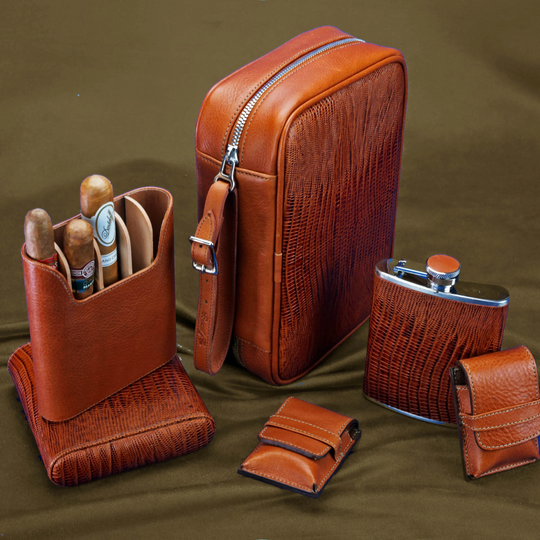 Brizard and Co - Havana Traveler - Lizard Pattern Havana (Leather)
