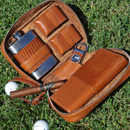 Brizard and Co - Havana Traveler - Lizard Pattern Havana (Leather)