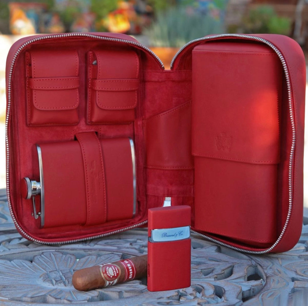 Brizard and Co - Havana Traveler - Red Leather (Leather)