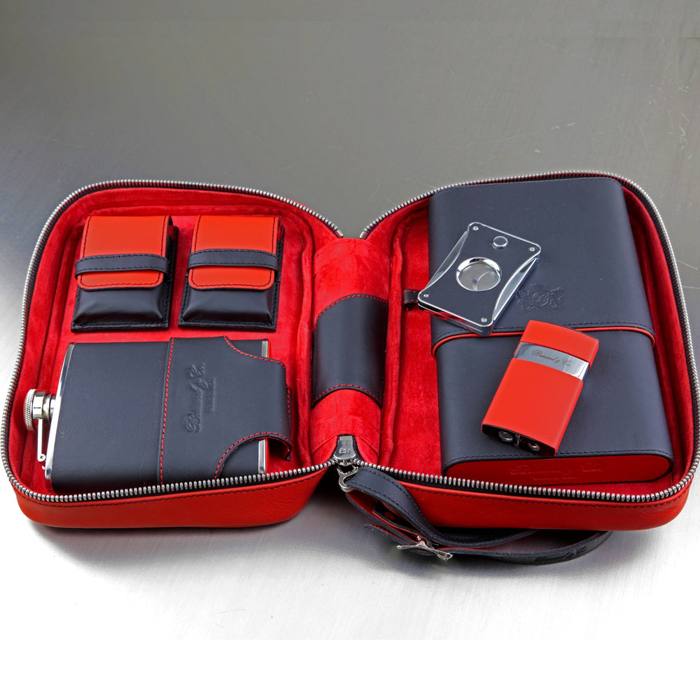 Brizard and Co - Havana Traveler - Red and Black Leather (Leather)