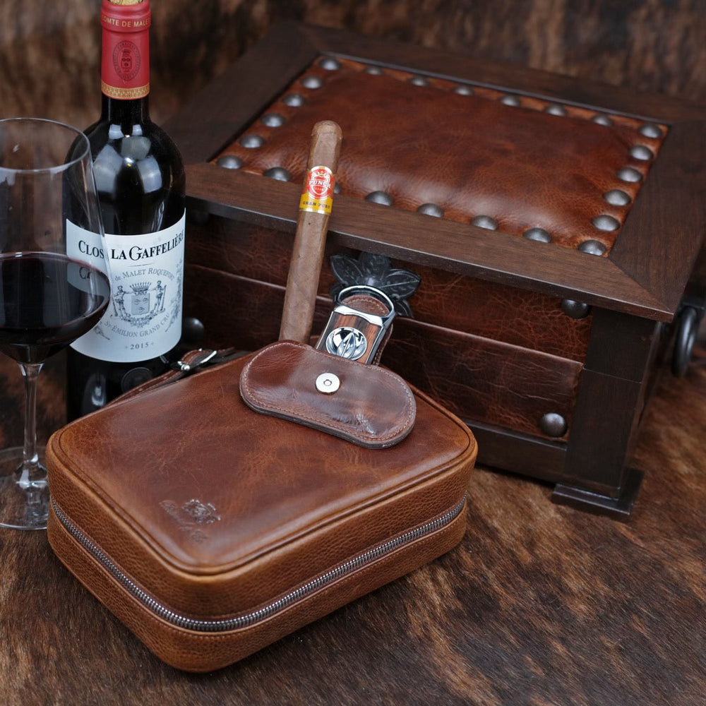 Brizard and Co - Havana Traveler (Valuables Pouch) - Antique Saddle Leather (Leather)
