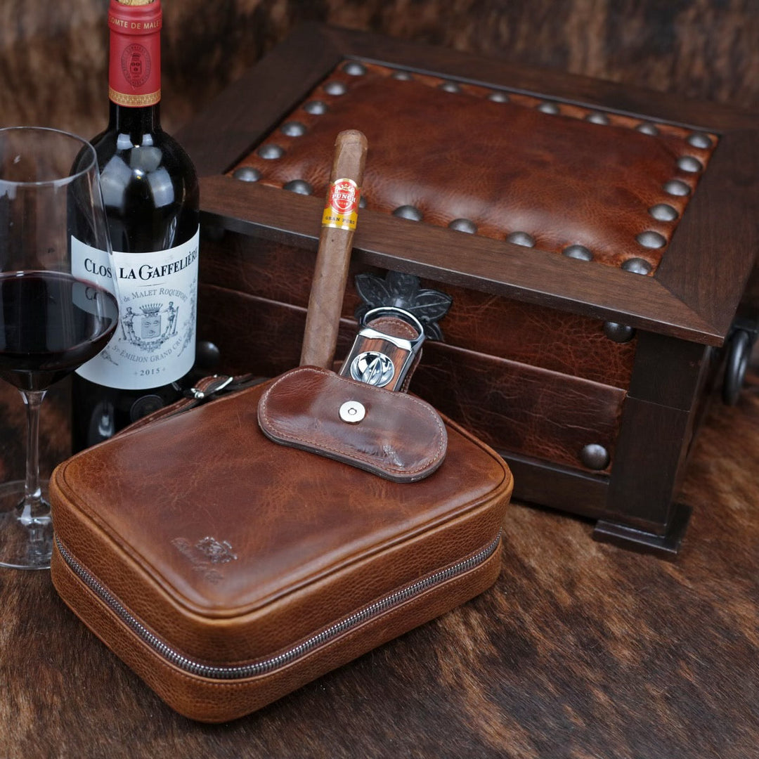 Brizard and Co - Havana Traveler (Valuables Pouch) - Antique Saddle Leather (Leather)