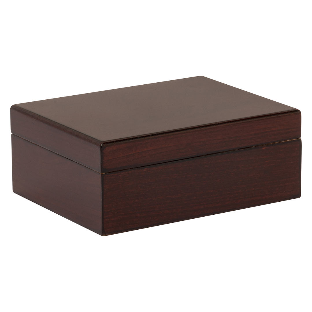 Humidor Supreme Asti Cherry Humidor 15 Cigar Capacity with 1 Xikar-Boveda 84% Seasoning Pack