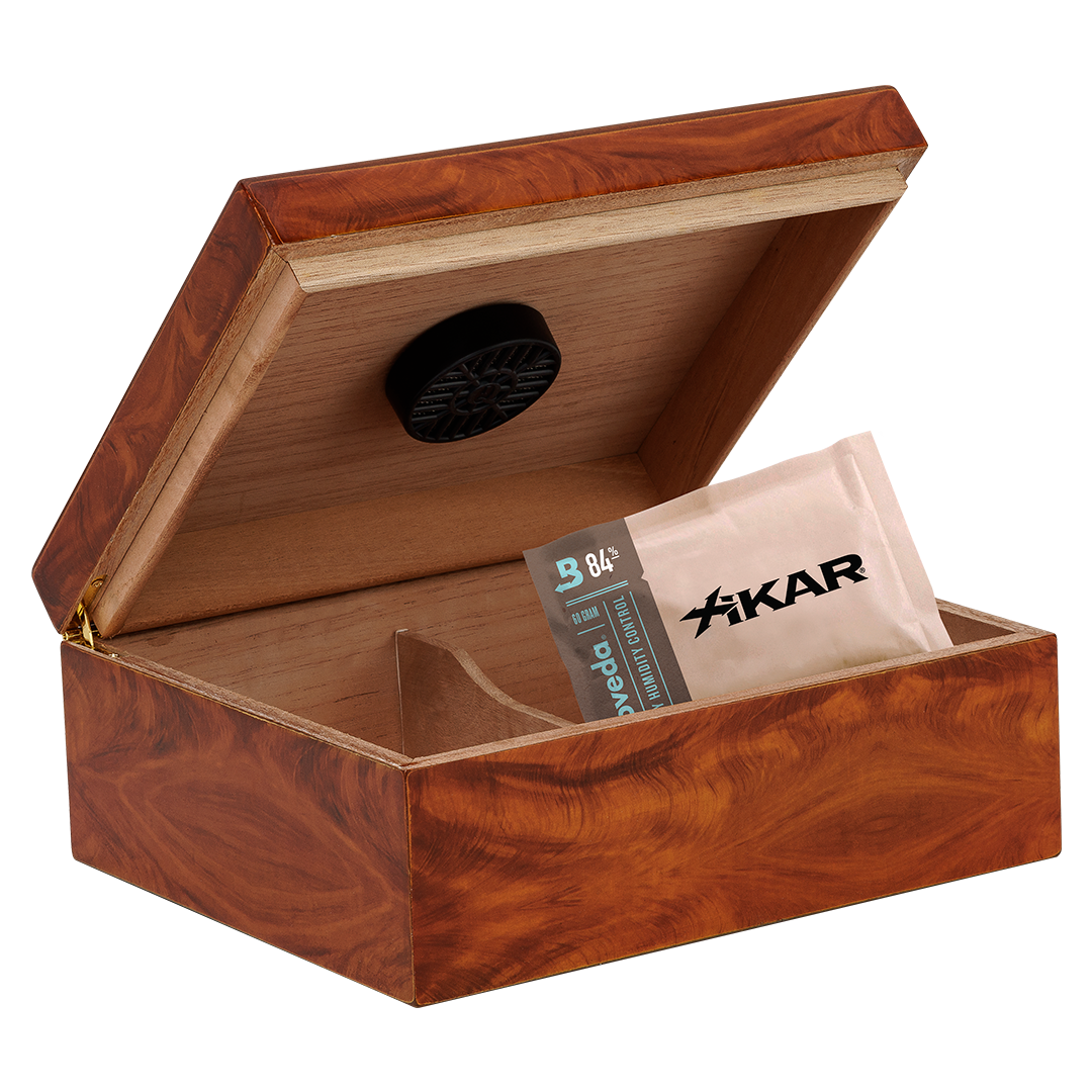 Humidor Supreme Black Humidor 40 Cigar Capacity with 2 Xikar-Boveda 84% Seasoning Packs - view 4