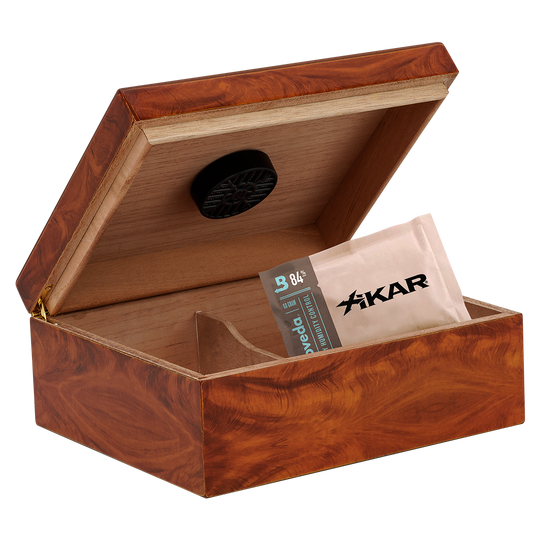 Humidor Supreme Black Humidor 40 Cigar Capacity with 2 Xikar-Boveda 84% Seasoning Packs - view 4