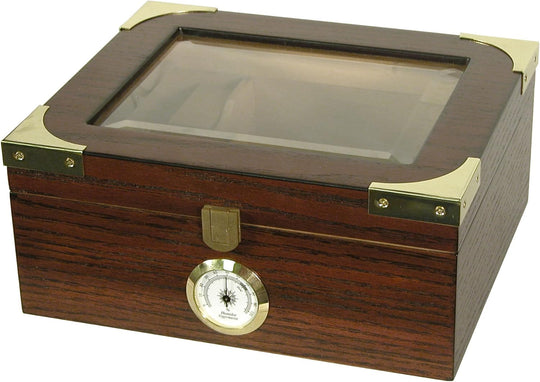Humidor Supreme Capri Elegant Glasstop Humidor 25 Cigar Capacity with 2 Xikar-Boveda 84% Seasoning Packs - view 4