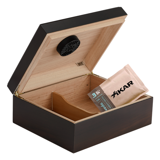 Humidor Supreme Capri Mahogany Humidor 30-55 Cigar Capacity with 2 Xikar-Boveda 84% Seasoning Packs - view 2