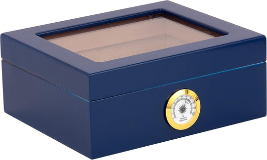 Humidor Supreme Capri Red Glasstop Humidor 25 Cigar Capacity with 2 Xikar-Boveda 84% Seasoning Packs - view 4