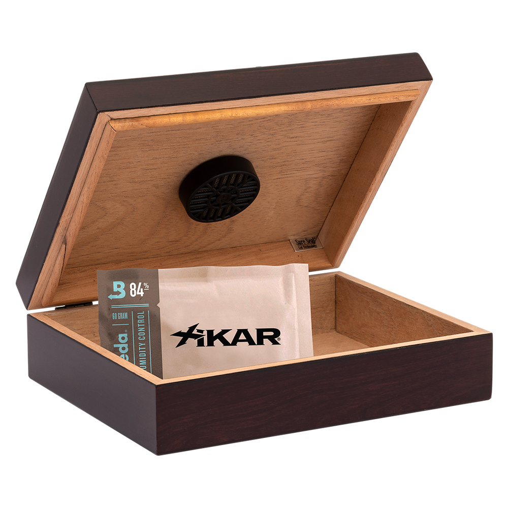 Humidor Supreme Cherry Travel Humidor 20 Cigar Capacity with 2 Xikar-Boveda 84% Seasoning Packs - view 2