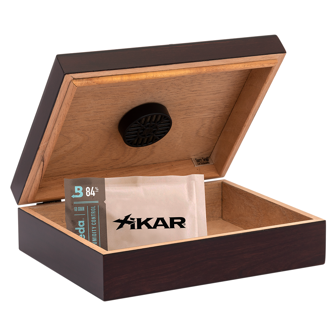 Humidor Supreme Cherry Travel Humidor 20 Cigar Capacity with 2 Xikar-Boveda 84% Seasoning Packs - view 2