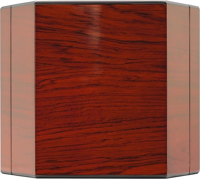 Humidor Supreme Cuban Wheel High Lacquer Rosewood Humidor with Tempered Glass Window 50 Cigar Capacity with 2 Xikar-Boveda 84% Seasoning Packs - view 6