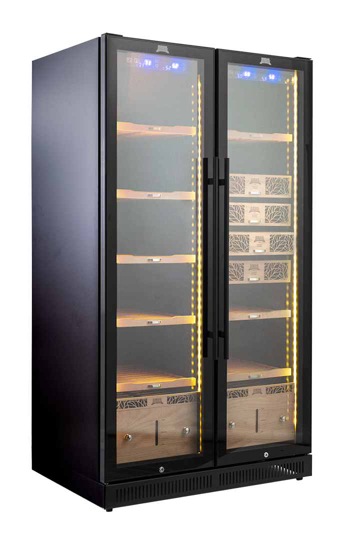 Humidor Supreme Electronic 9200 Cigar Cabinet, 2500-3000 Cigar Capacity, Black - view 2