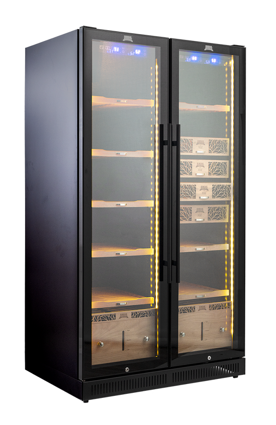 Humidor Supreme Electronic 9200 Cigar Cabinet, 2500-3000 Cigar Capacity, Black - view 2