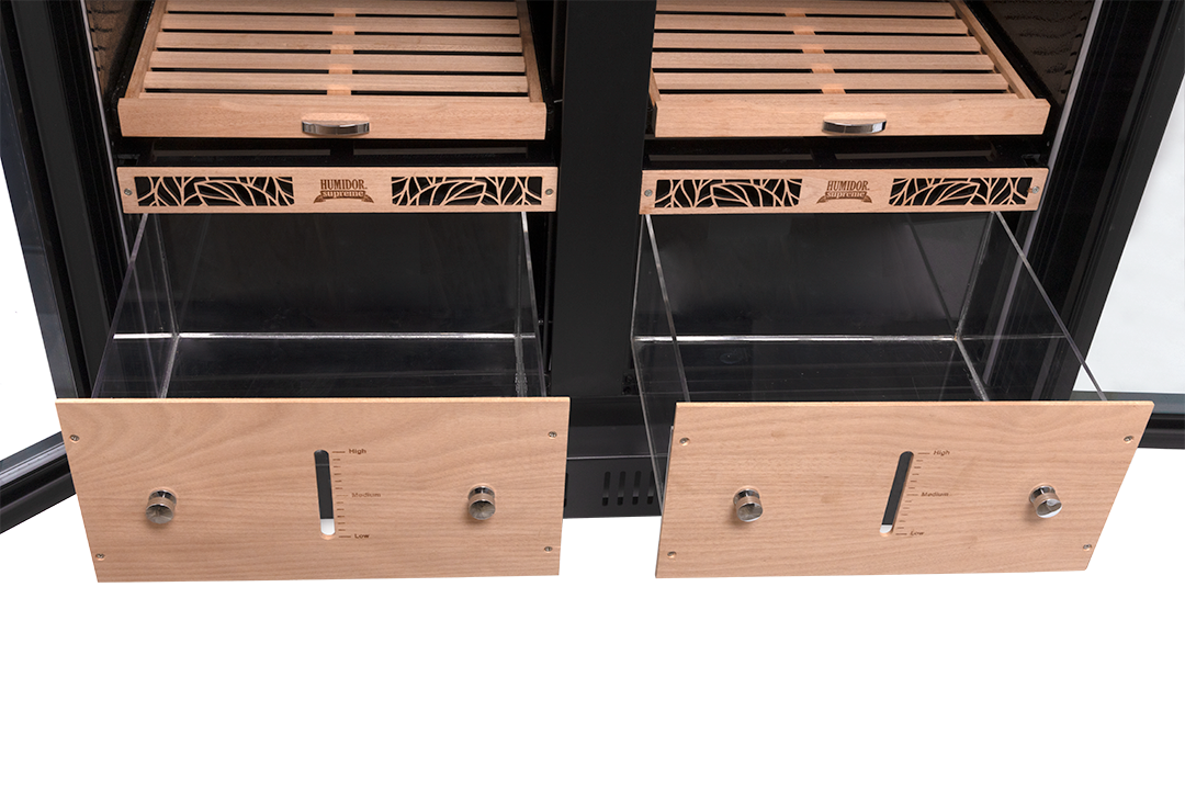 Humidor Supreme Electronic 9200 Cigar Cabinet, 2500-3000 Cigar Capacity, Black - view 3