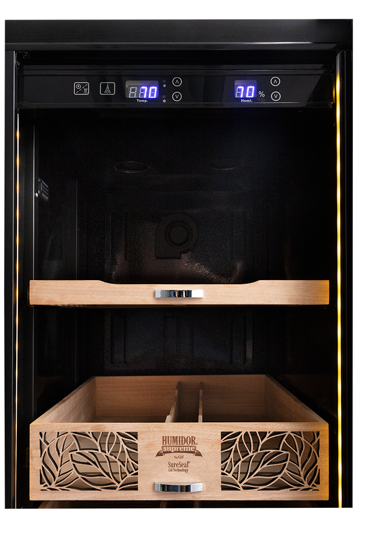 Humidor Supreme Electronic 9200 Cigar Cabinet, 2500-3000 Cigar Capacity, Black - view 5