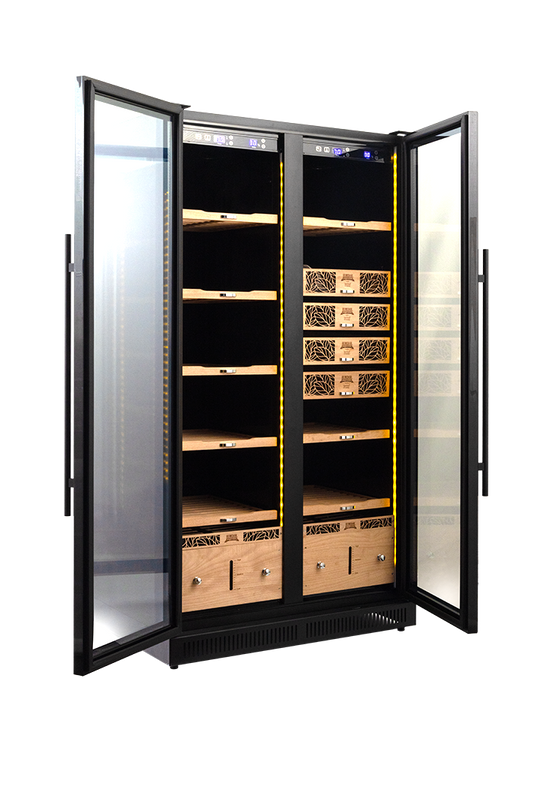 Humidor Supreme Electronic 9200 Cigar Cabinet, 2500-3000 Cigar Capacity, Black - view 8