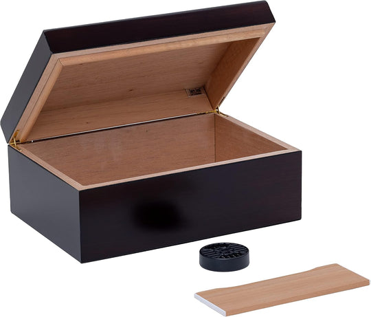Humidor Supreme Forte Red Walnut Humidor 50-85 Cigar Capacity with 3 Xikar-Boveda 84% Seasoning Packs - view 6