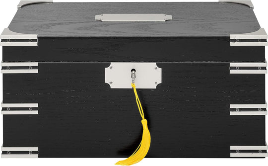 Humidor Supreme Ironside Black Humidor with Metal Accents 60-95 Cigar Capacity with Xikar-Boveda 84% Seasoning Packs - view 5
