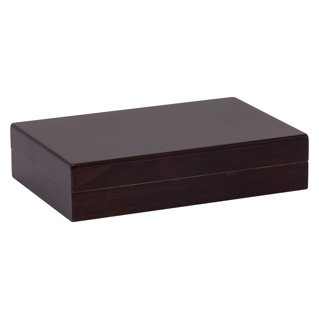 Humidor Supreme Mahogany Travel Humidor 5 Cigar Capacity with 1 Xikar-Boveda 84% Seasoning Pack