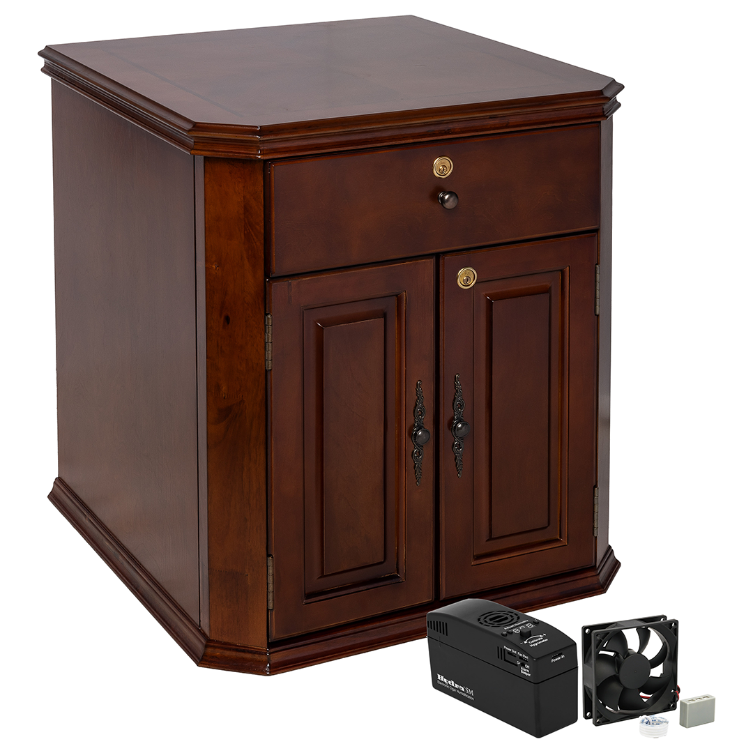 Humidor Supreme Montegue Cabinet Humidor with HYDRA Kit
