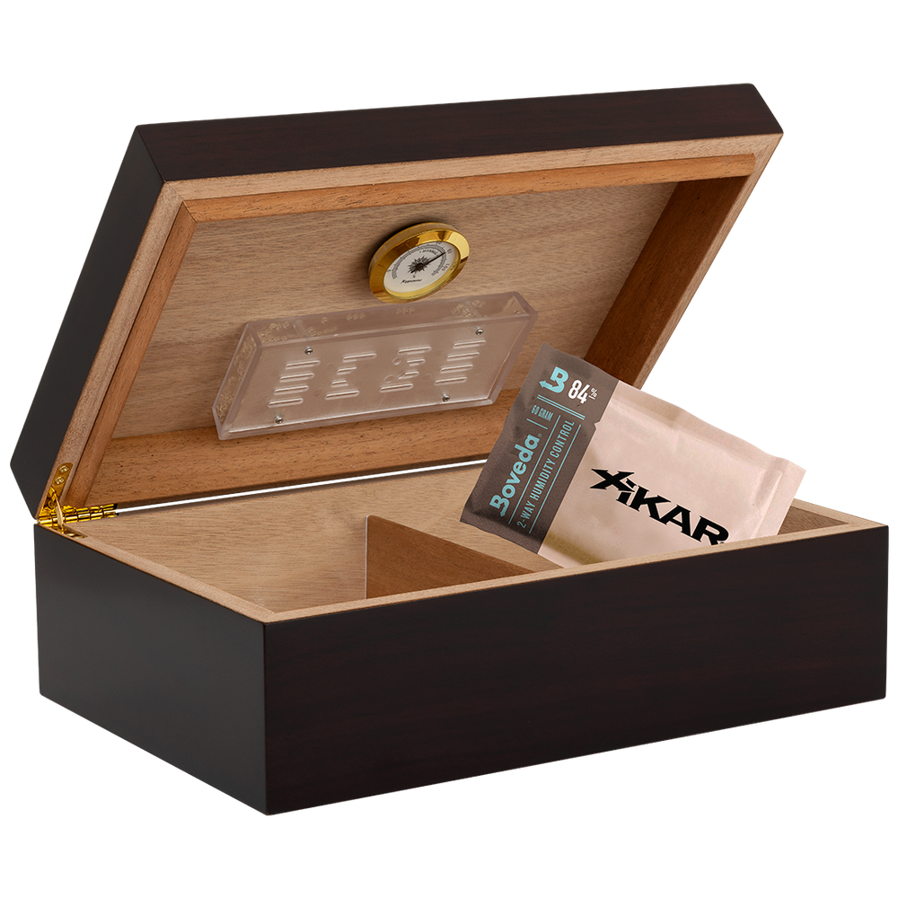 Humidor Supreme Porto Rosewood Humidor 40-70 Cigar Capacity with 3 Xikar-Boveda 84% Seasoning Packs - view 2