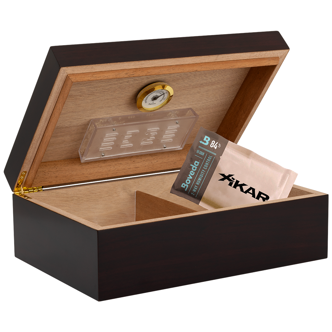 Humidor Supreme Porto Rosewood Humidor 40-70 Cigar Capacity with 3 Xikar-Boveda 84% Seasoning Packs - view 2