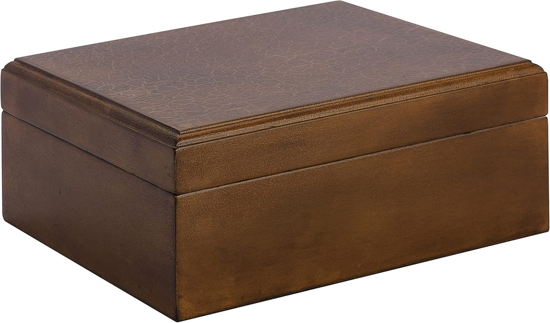 Humidor Supreme Rawhide Humidor with Crackel Finish 25-50 Cigar Capacity with 1 Xikar-Boveda 84% Seasoning Pack - view 3