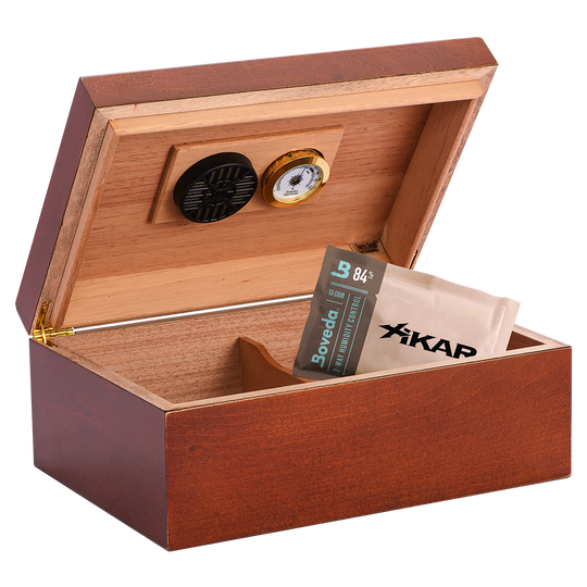 Humidor Supreme Sao Paolo Humidor with Inlay 50 Cigar Capacity with 5 Xikar-Boveda 84% Seasoning Packs - view 2