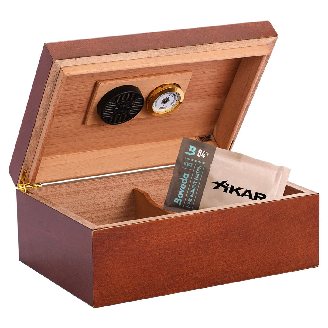 Humidor Supreme Sao Paolo Humidor with Inlay 50 Cigar Capacity with 5 Xikar-Boveda 84% Seasoning Packs - view 3