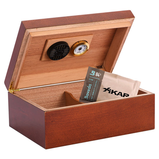 Humidor Supreme Sao Paolo Humidor with Inlay 50 Cigar Capacity with 5 Xikar-Boveda 84% Seasoning Packs - view 3