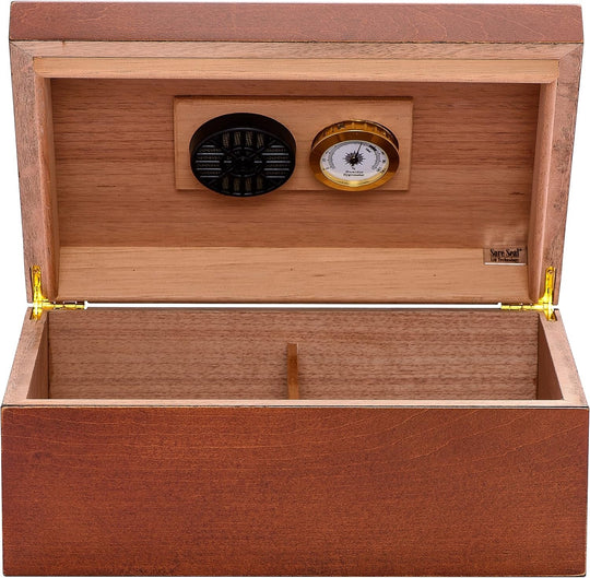 Humidor Supreme Sao Paolo Humidor with Inlay 50 Cigar Capacity with 5 Xikar-Boveda 84% Seasoning Packs - view 6