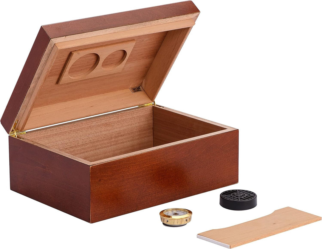 Humidor Supreme Sao Paolo Humidor with Inlay 50 Cigar Capacity with 5 Xikar-Boveda 84% Seasoning Packs - view 7