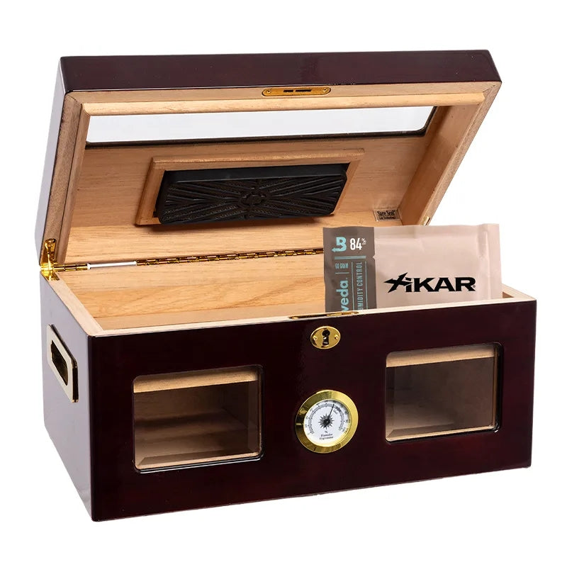 Humidor Supreme Versailles Humidor 100 Cigar Capacity with 5 Xikar-Boveda 84% Seasoning Packs - view 2