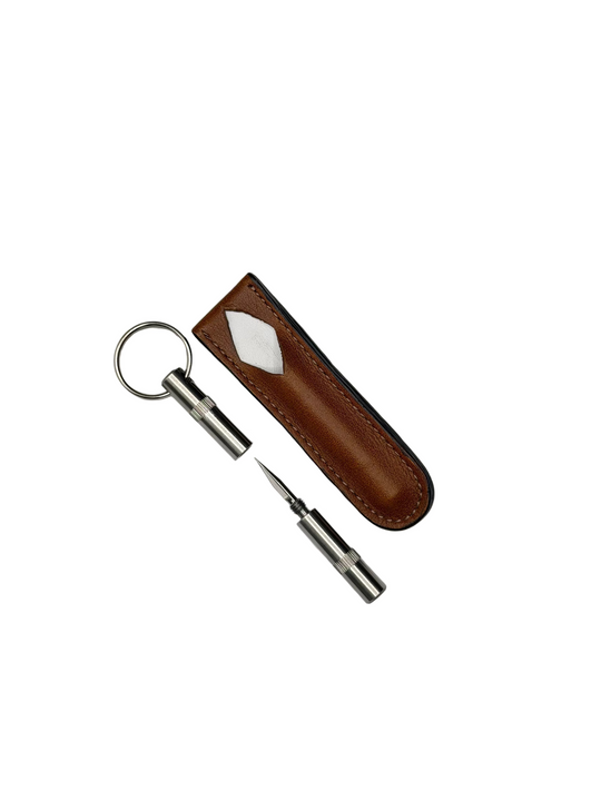 Brizard and Co - Trilogy "Spear" Whisky Calf Leather & White (Leather)