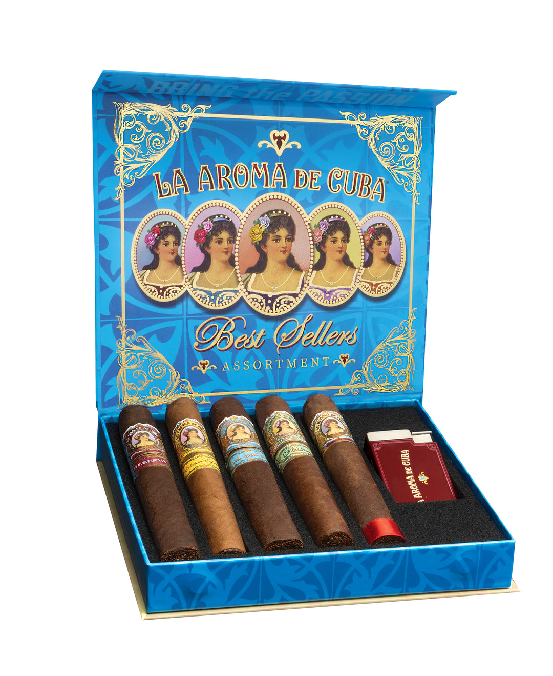 La Aroma de Cuba Best Seller Sampler w/Lighter - Cigar Inc