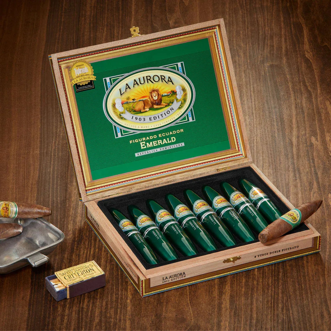 La Aurora Preferidos Emerald Tubo | Premium Sun Grown Cigar | Los
