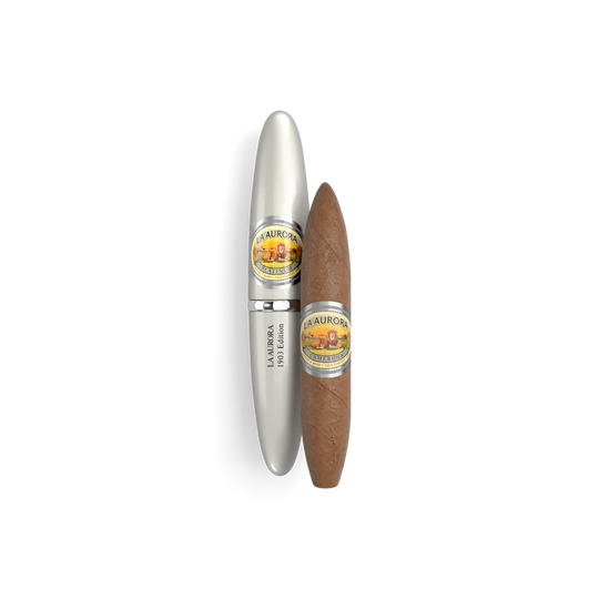 La Aurora Preferido Platinum Tubo – premium Cameroon cigar from Los Angeles cigar shop