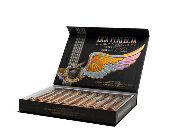 Lucky Cigar - LIGA PERFECTA BOURBON KENTUCKY COLLECTION DOUBLE GRANDE 7 1/2 X 50