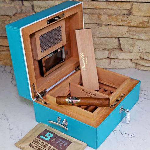 Brizard & Co – “Airflow” Cigar Humidor – Positano Collection (13/15 Count)