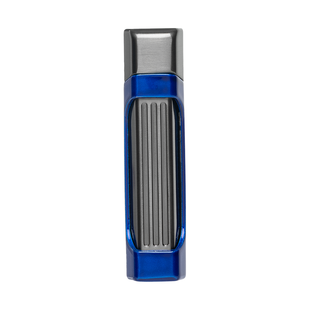 Palio Antares Side Squeeze Double-Jet lighter in Blue
