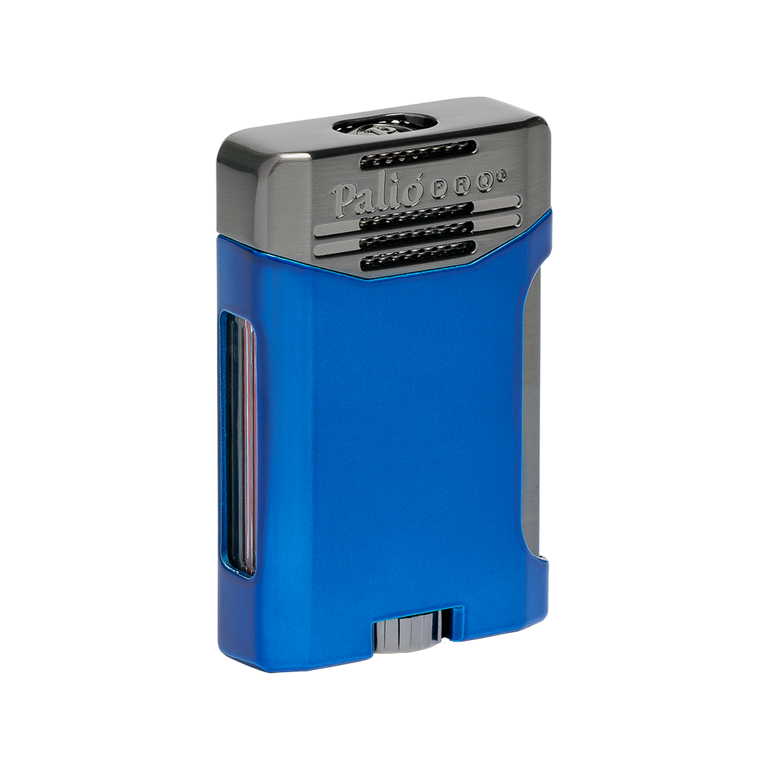Palio Antares Side Squeeze Double-Jet lighter in Blue - view 3