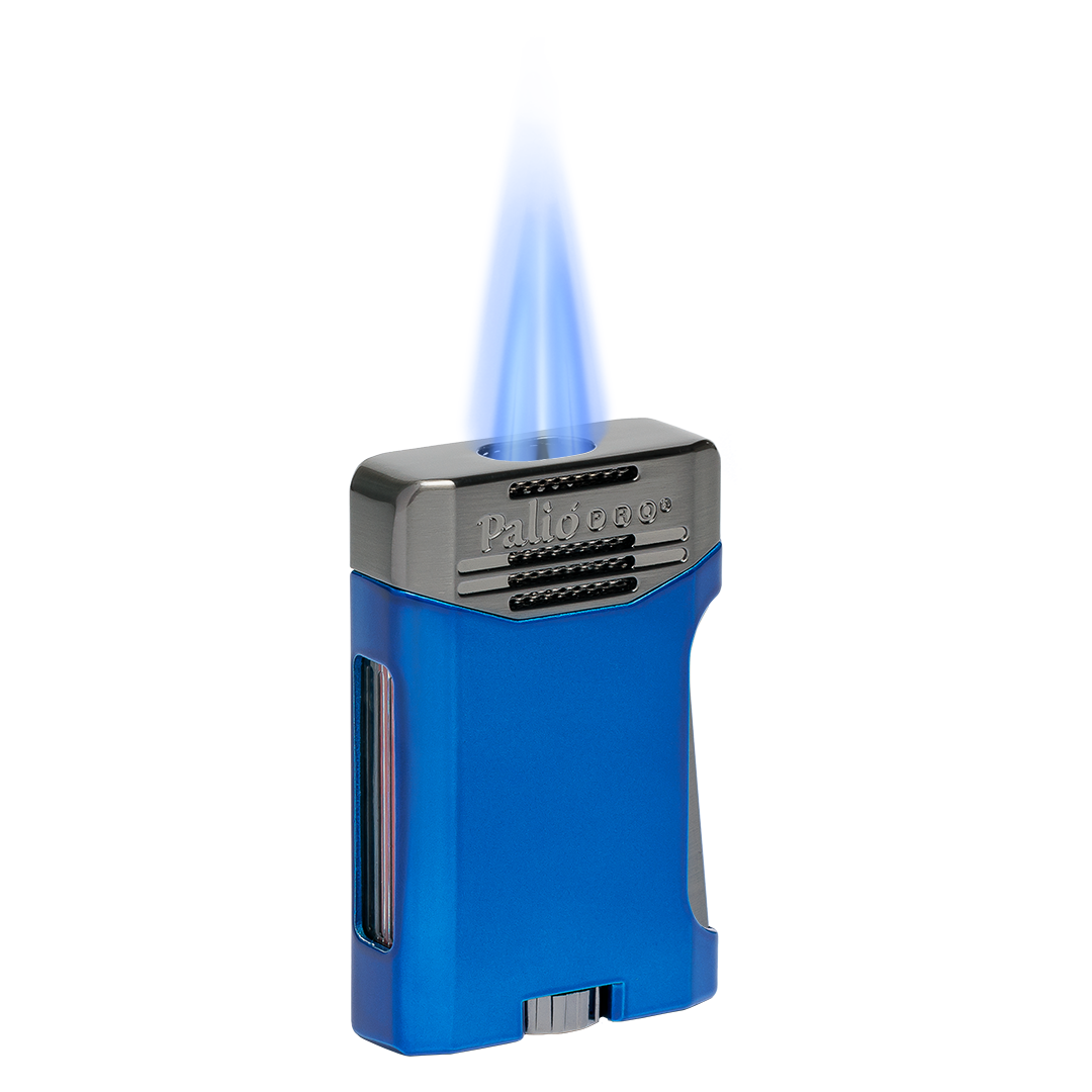 Palio Antares Side Squeeze Double-Jet lighter in Blue - view 5