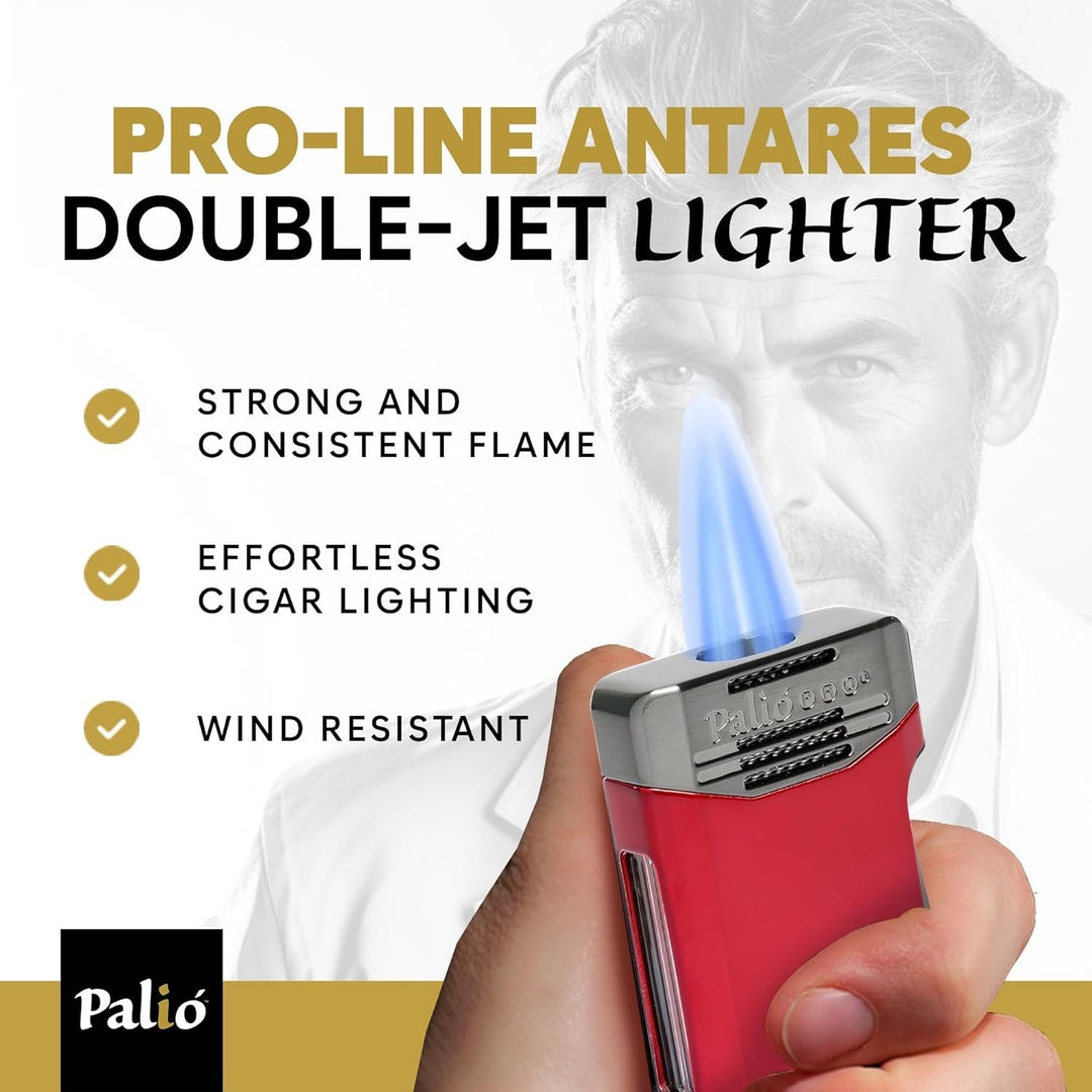 Palio Antares Side Squeeze Double-Jet lighter in Blue - view 8