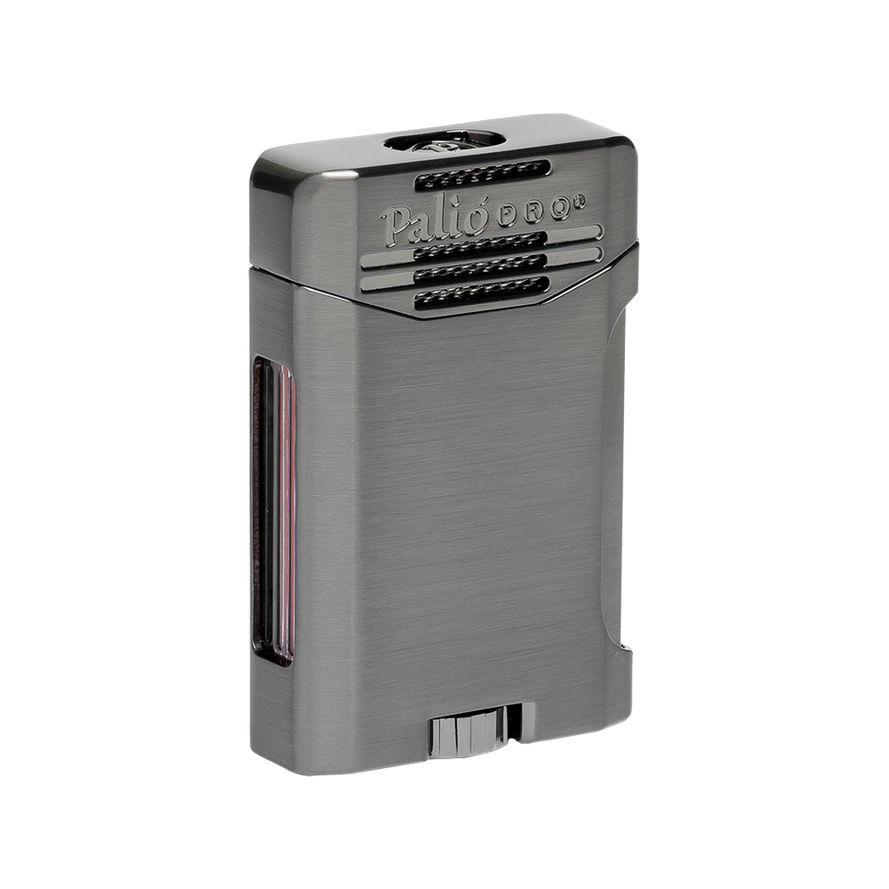Palio Antares Side Squeeze Double-Jet lighter in Gunmetal - view 2