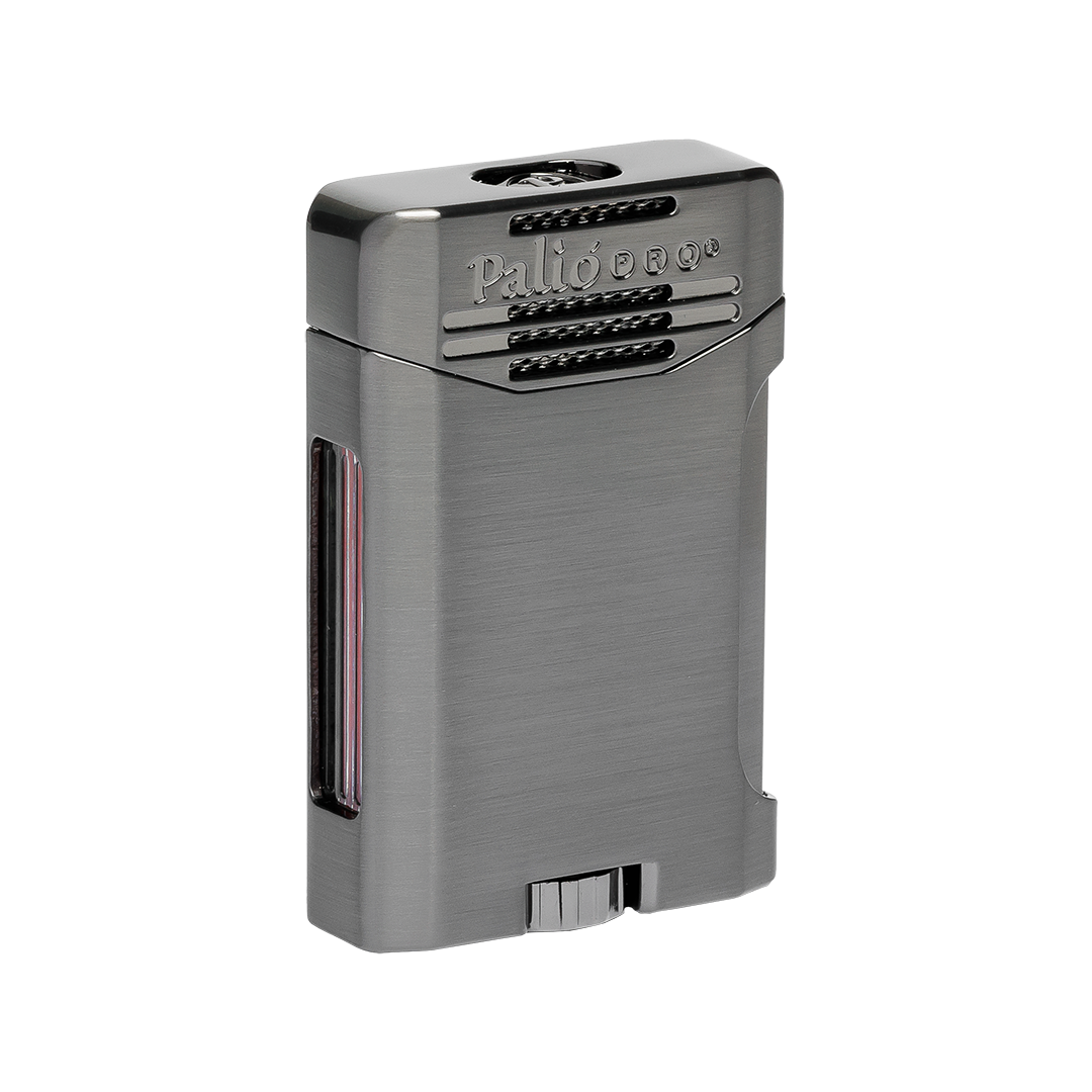 Palio Antares Side Squeeze Double-Jet lighter in Gunmetal - view 2